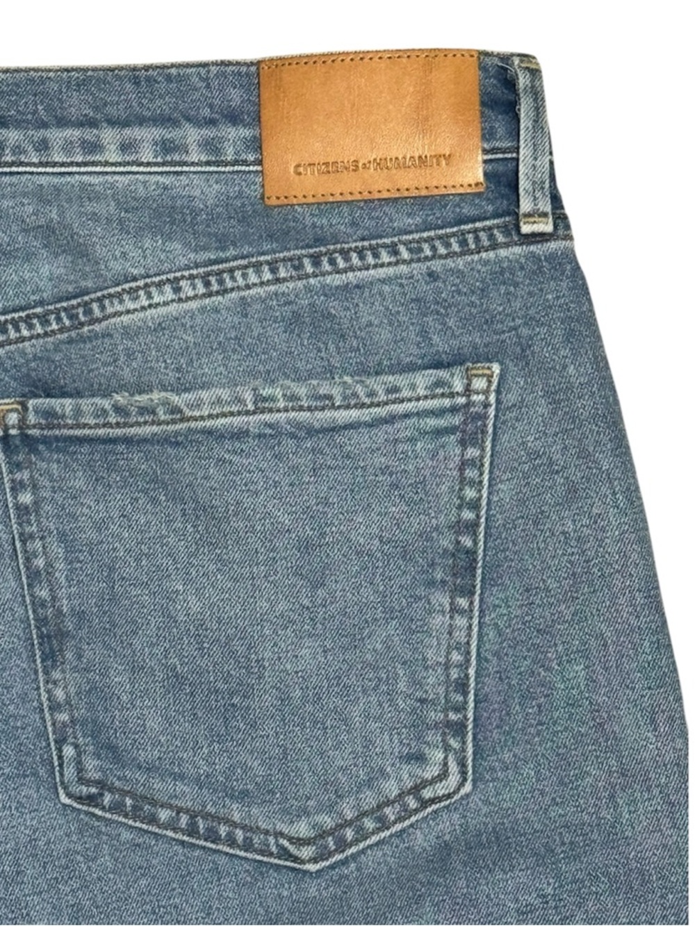 070 CITIZENS OF HUMANITY Women's Elsa Mid Rise Slim Fit Cropped Jeans Blue Sz 32 - Picture 6 of 14